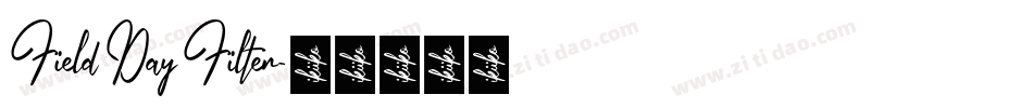 Field Day Filter字体转换